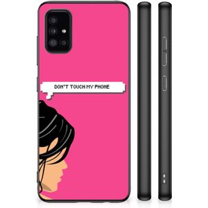 Samsung Galaxy A51 TPU Hoesje Woman Don't Touch My Phone