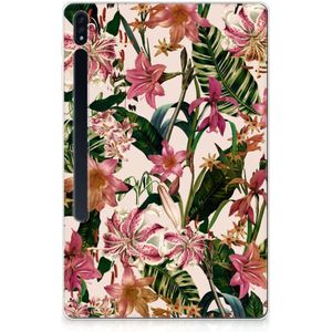Samsung Galaxy Tab S7 Plus | S8 Plus Siliconen Hoesje Flowers
