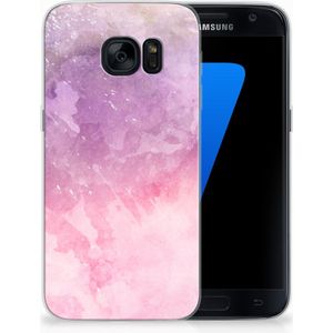Hoesje maken Samsung Galaxy S7 Pink Purple Paint