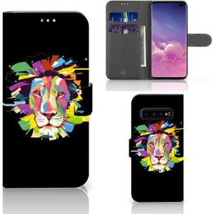 Samsung Galaxy S10 Plus Leuk Hoesje Lion Color