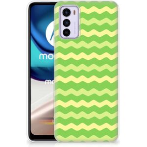 Motorola Moto G42 TPU bumper Waves Green