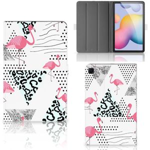 Samsung Galaxy Tab S6 Lite | S6 Lite (2022) Flip Case Flamingo Triangle