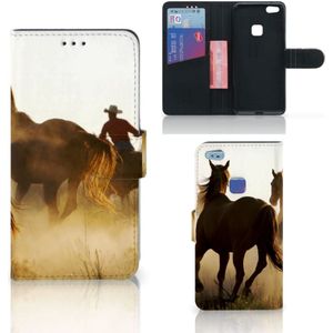 Huawei P10 Lite Telefoonhoesje met Pasjes Design Cowboy