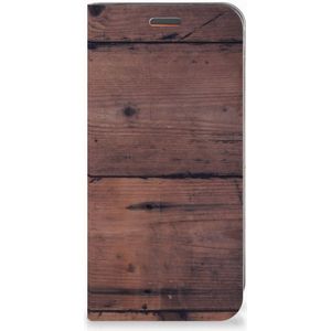 Motorola Moto E5 Play Book Wallet Case Old Wood