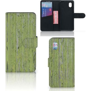 Alcatel 1B (2020) Book Style Case Green Wood