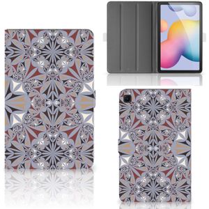 Samsung Galaxy Tab S6 Lite | S6 Lite (2022) Leuk Tablet hoesje  Flower Tiles
