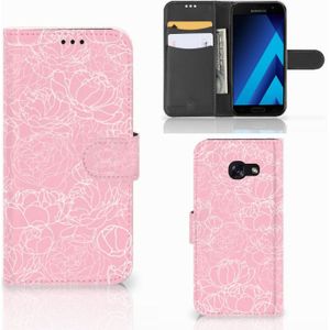 Samsung Galaxy A5 2017 Hoesje White Flowers