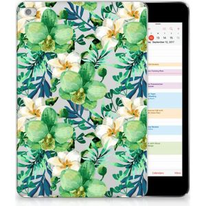 Apple iPad Mini 4 | Mini 5 (2019) Siliconen Hoesje Orchidee Groen