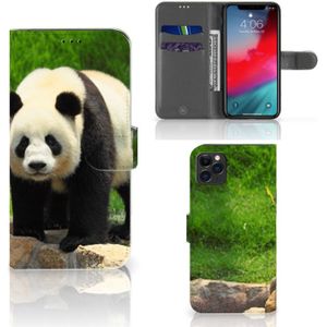 Apple iPhone 11 Pro Max Telefoonhoesje met Pasjes Panda