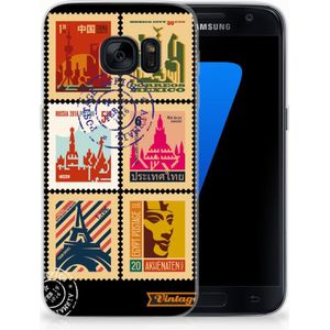 Samsung Galaxy S7 Siliconen Back Cover Postzegels
