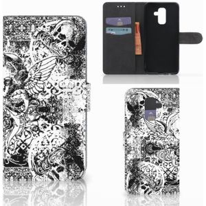 Telefoonhoesje met Naam Samsung Galaxy A6 Plus 2018 Skulls Angel