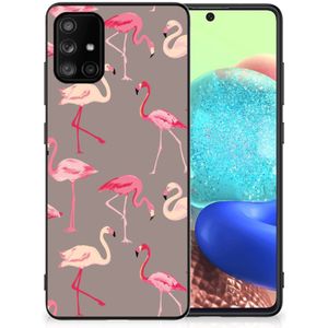 Samsung Galaxy A71 Dierenprint Telefoonhoesje Flamingo