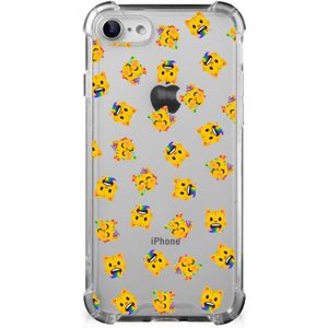 Doorzichtige Silicone Hoesje voor iPhone SE 2022/2020 | iPhone 8/7 Katten Emojis