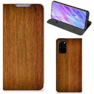 Samsung Galaxy S20 Plus Book Wallet Case Donker Hout