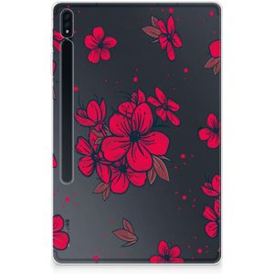Samsung Galaxy Tab S7 Plus | S8 Plus Siliconen Hoesje Blossom Red
