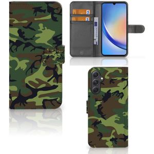 Samsung Galaxy A24 4G Telefoon Hoesje Army Dark