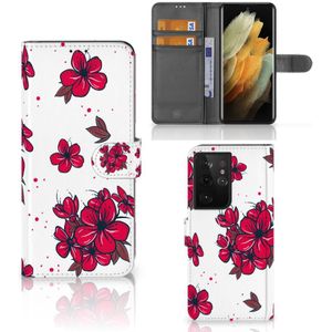 Samsung Galaxy S21 Ultra Hoesje Blossom Red