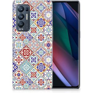 OPPO Find X3 Neo TPU Siliconen Hoesje Tiles Color