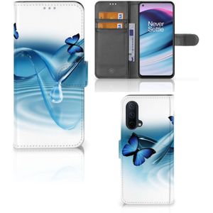 OnePlus Nord CE 5G Telefoonhoesje met Pasjes Vlinders