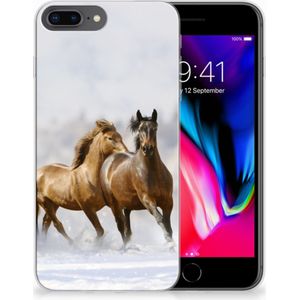 Apple iPhone 7 Plus | 8 Plus TPU Hoesje Paarden