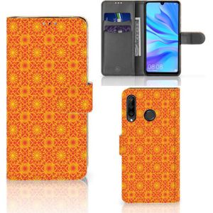 Huawei P30 Lite (2020) Telefoon Hoesje Batik Oranje