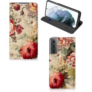 Smart Cover voor Samsung Galaxy S21 FE Bloemen