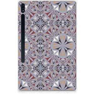 Samsung Galaxy Tab S7 Plus | S8 Plus Tablet Back Cover Flower Tiles