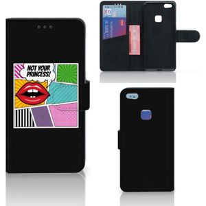 Huawei P10 Lite Wallet Case met Pasjes Popart Princess