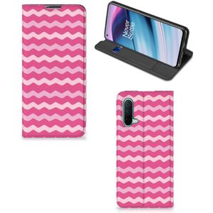 OnePlus Nord CE 5G Hoesje met Magneet Waves Pink