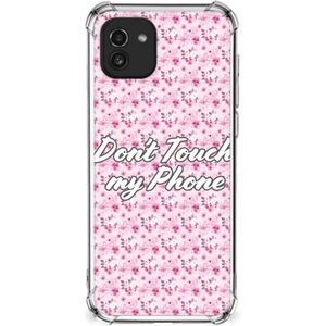 Samsung Galaxy A03 Anti Shock Case Flowers Pink DTMP