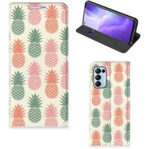 OPPO Find X3 Lite Flip Style Cover Ananas