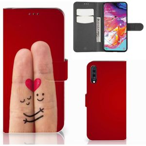 Samsung Galaxy A70 Wallet Case met Pasjes Liefde - Origineel Romantisch Cadeau