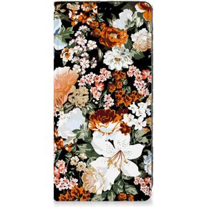Smart Cover voor Samsung Galaxy S23 FE Dark Flowers
