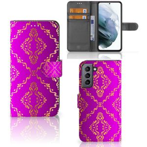 Wallet Case Samsung Galaxy S21 FE Barok Roze