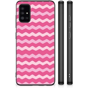 Samsung Galaxy A51 Bumper Case Waves Pink