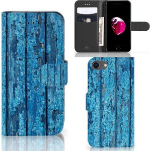iPhone 7 | 8 | SE (2020) | SE (2022) Book Style Case Wood Blue
