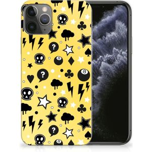 Silicone Back Case Apple iPhone 11 Pro Punk Geel