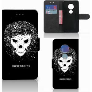 Telefoonhoesje met Naam Motorola Moto G7 Play Skull Hair