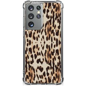 Samsung Galaxy S21 Ultra Case Anti-shock Leopard