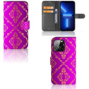 Wallet Case iPhone 13 Pro Barok Roze