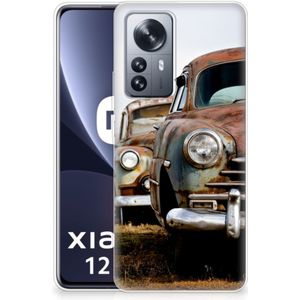Xiaomi 12 Pro Siliconen Hoesje met foto Vintage Auto