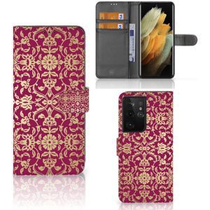 Wallet Case Samsung Galaxy S21 Ultra Barok Pink