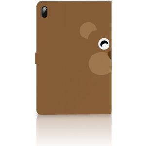 Samsung Galaxy Tab S7 FE | S7+ | S8+ Hippe Tablet Hoes Bear Brown