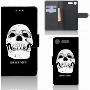 Telefoonhoesje met Naam Sony Xperia XZ1 Skull Eyes