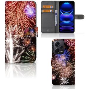 Xiaomi Poco X5 Pro | Note 12 Pro 5G Wallet Case met Pasjes Vuurwerk