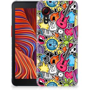 Samsung Galaxy Xcover 5 Silicone Back Cover Punk Rock