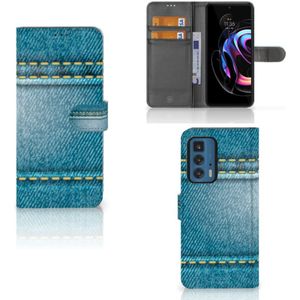 Motorola Edge 20 Pro Wallet Case met Pasjes Jeans