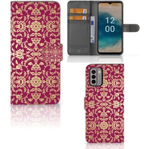 Wallet Case Nokia G22 Barok Pink
