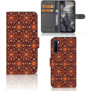 OnePlus Nord Telefoon Hoesje Batik Brown