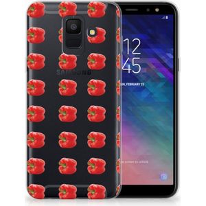 Samsung Galaxy A6 (2018) Siliconen Case Paprika Red